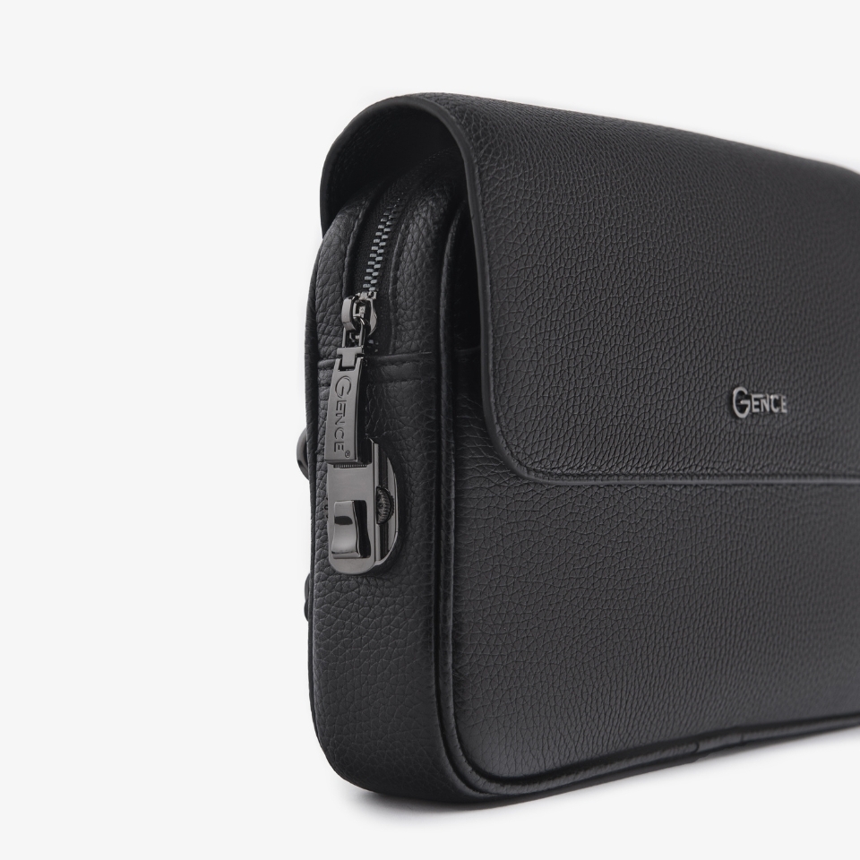 Clutch cầm tay nam khóa số da bò Mill CK20