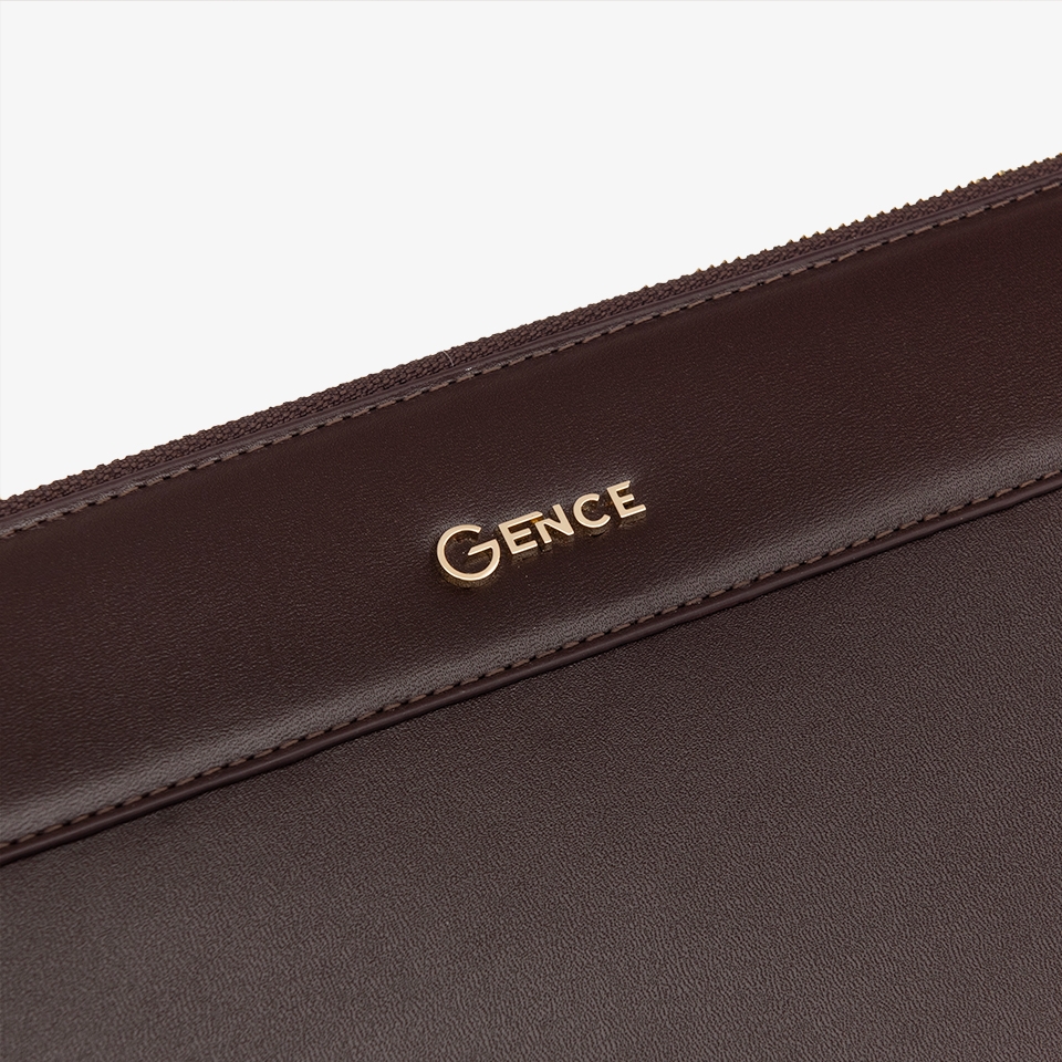 Clutch đựng tài liệu A4 da bò Nappa CL05 màu nâu