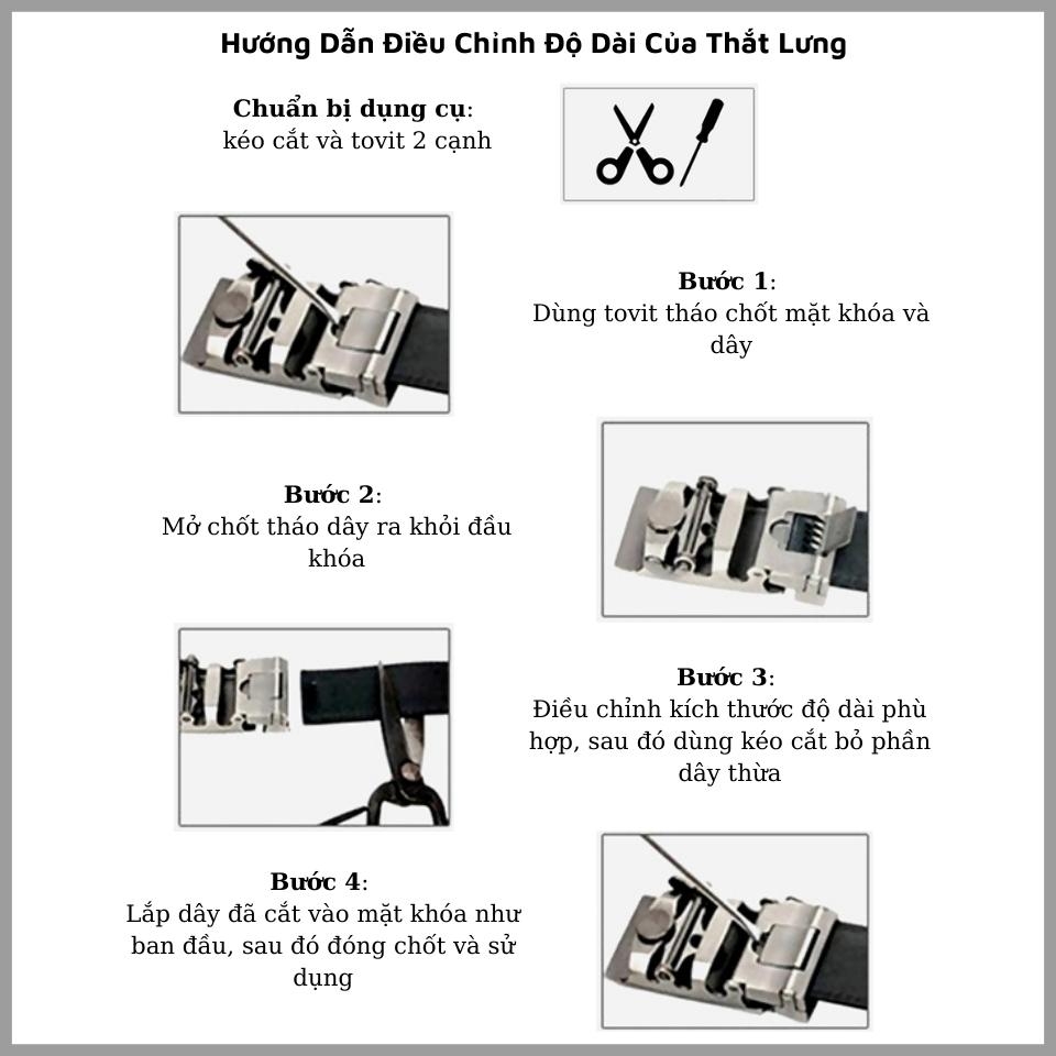 Thắt lưng da nam công sở LG11
