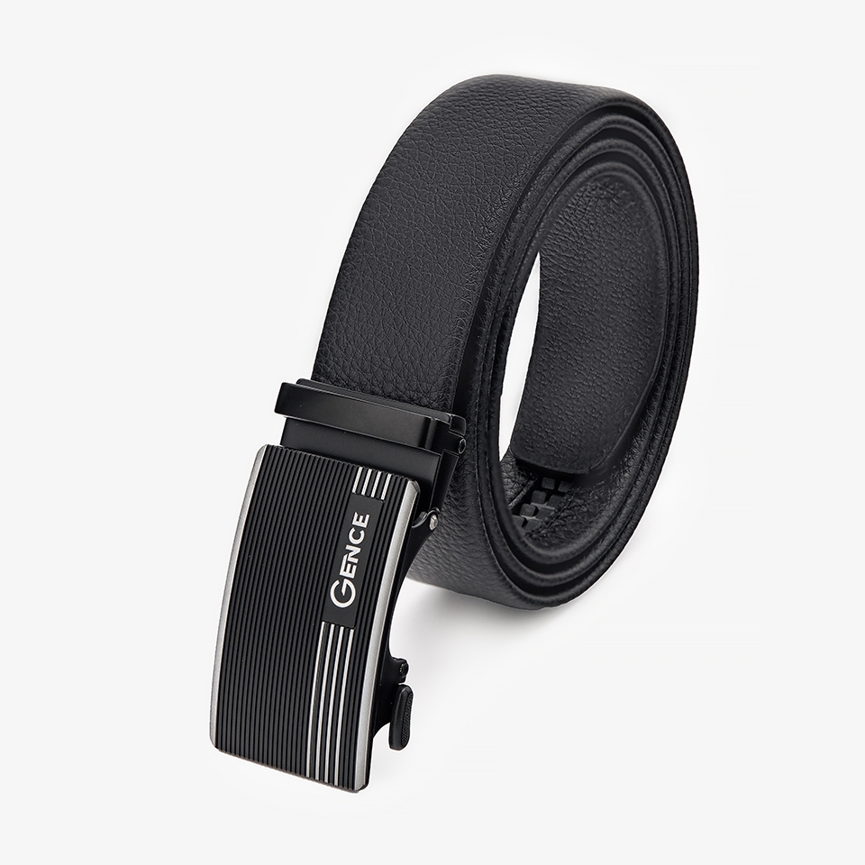 Thắt lưng da nam công sở LG31 viền bạc