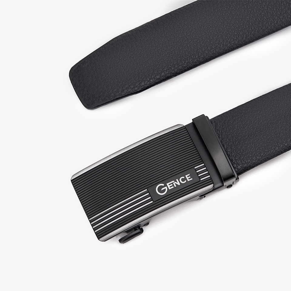 Thắt lưng da nam công sở LG31 viền bạc