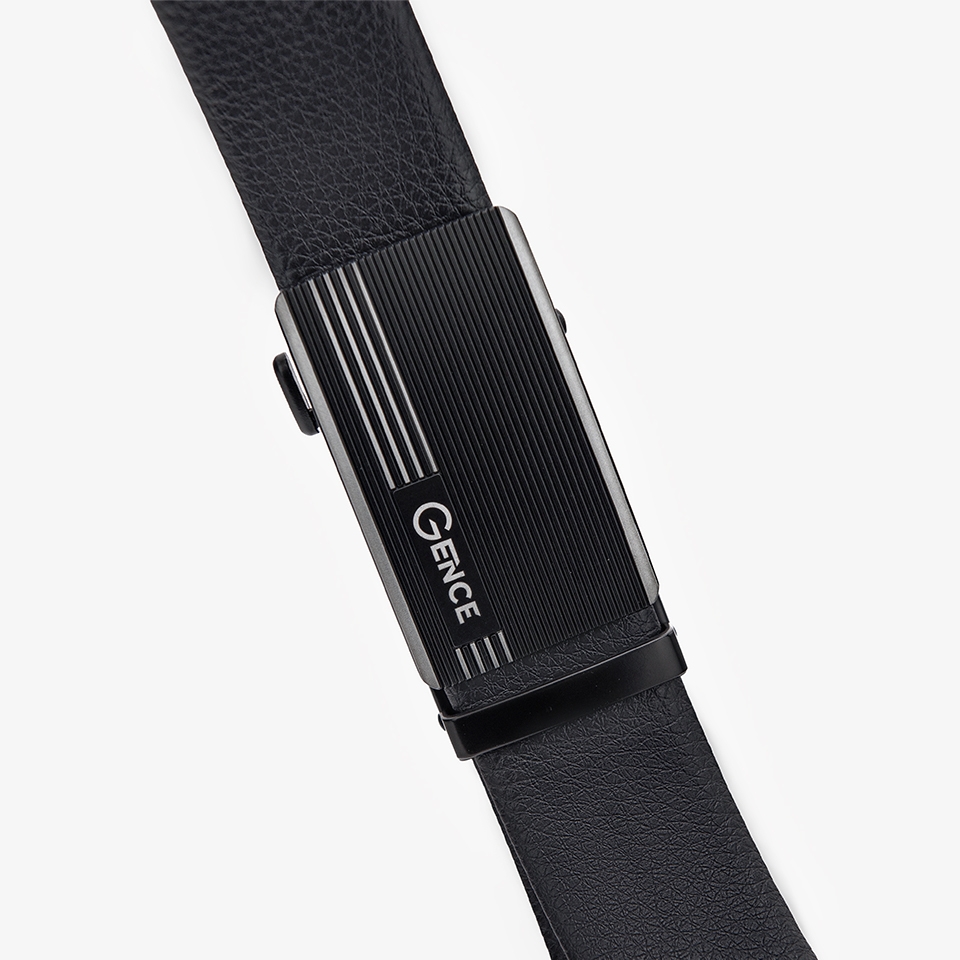 Thắt lưng da nam công sở LG31 viền bạc