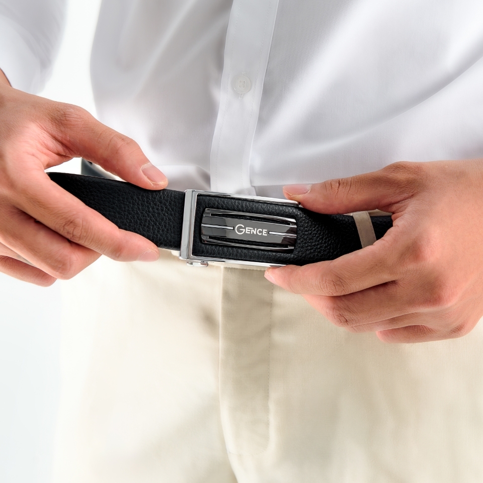 Thắt lưng da nam công sở LG33 màu đen