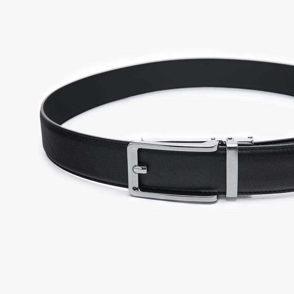 Thắt lưng da nam công sở LG36 màu bạc