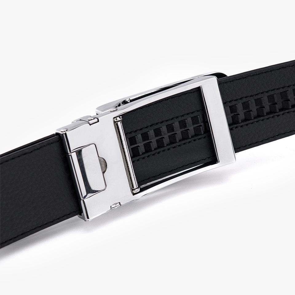 Thắt lưng da nam công sở LG36 màu bạc