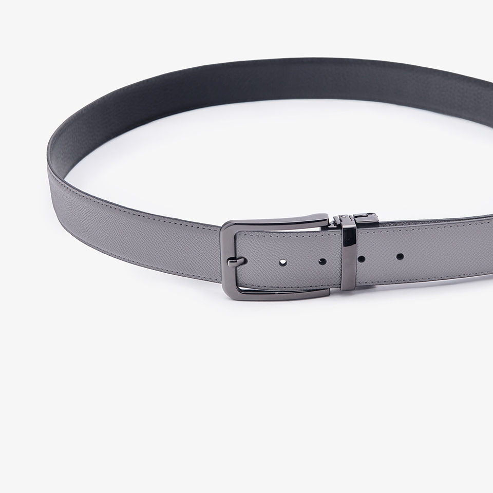 Thắt lưng da nam khóa cài mặt xoay LG41 màu đen