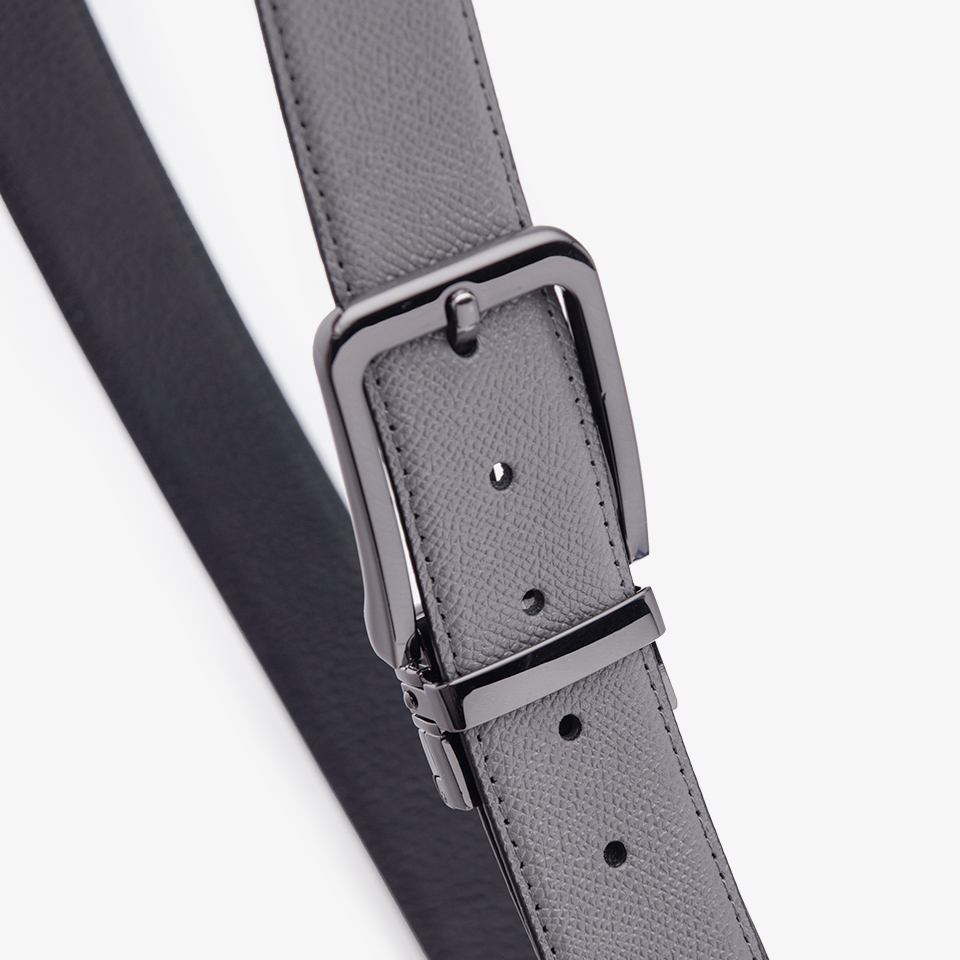 Thắt lưng da nam khóa cài mặt xoay LG41 màu đen