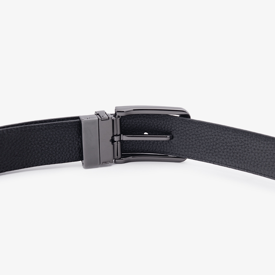 Thắt lưng da nam khóa cài mặt xoay LG41 màu đen