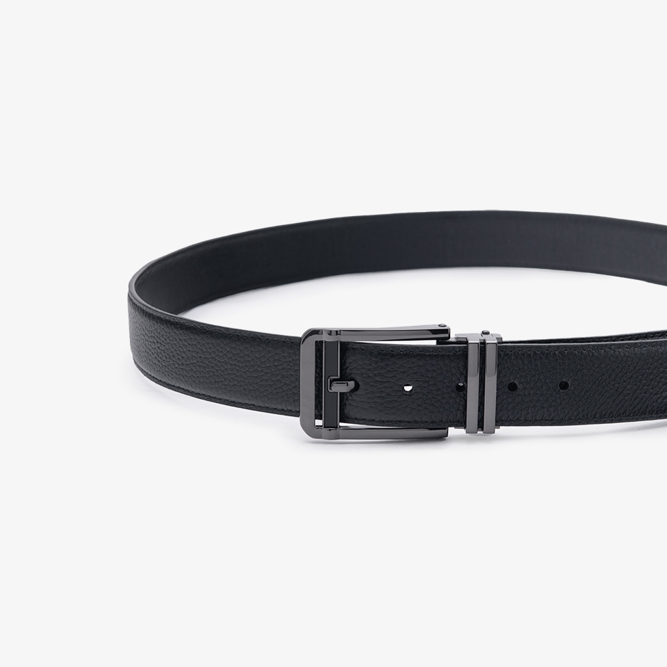 Thắt lưng da quần Jean khóa kim LG43 màu đen