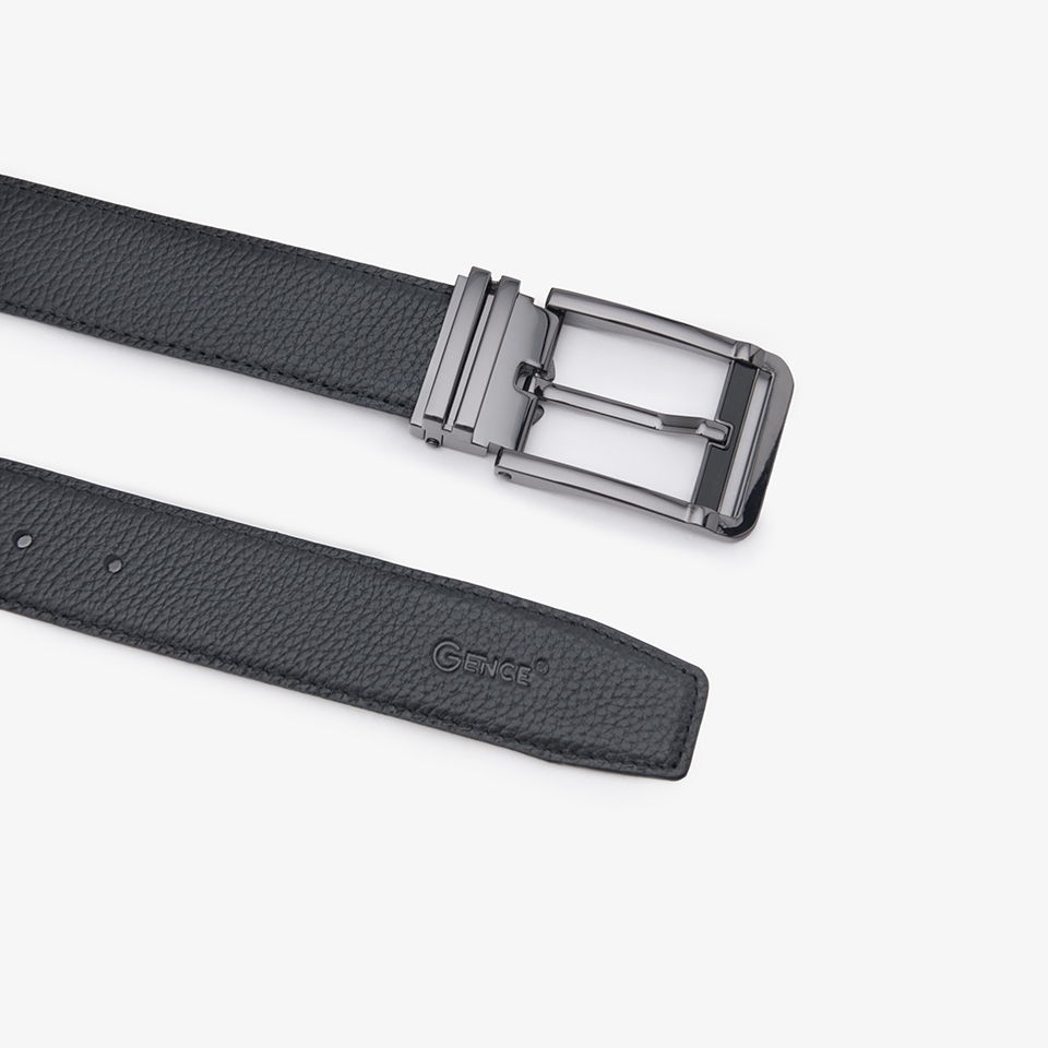 Thắt lưng da quần Jean khóa kim LG43 màu đen