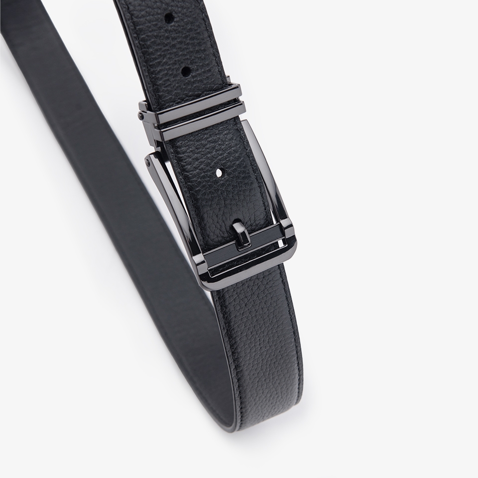 Thắt lưng da quần Jean khóa kim LG43 màu đen