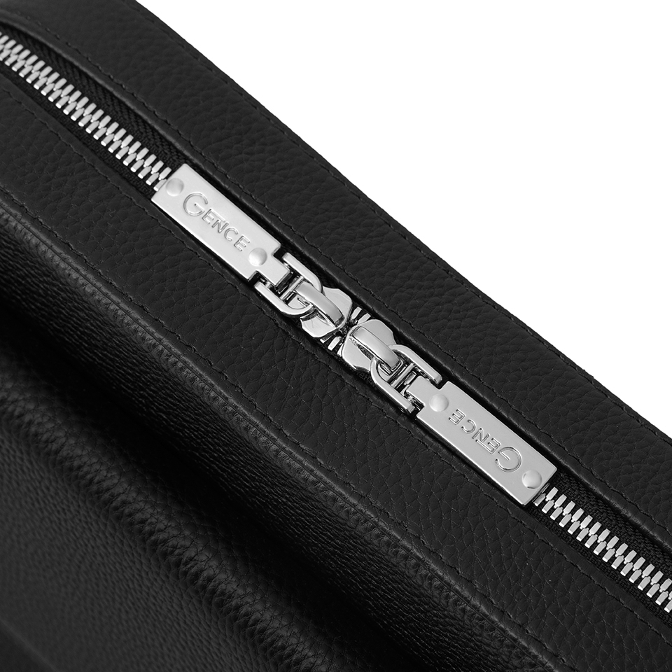 Túi clutch xách tay đeo chéo da bò Mill TC09 đen