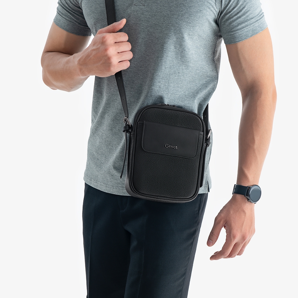 Túi đeo chéo mini Gence da bò Mill TD05