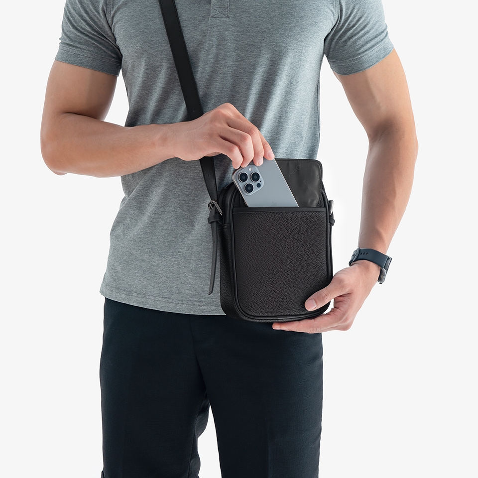 Túi đeo chéo mini Gence da bò Mill TD05