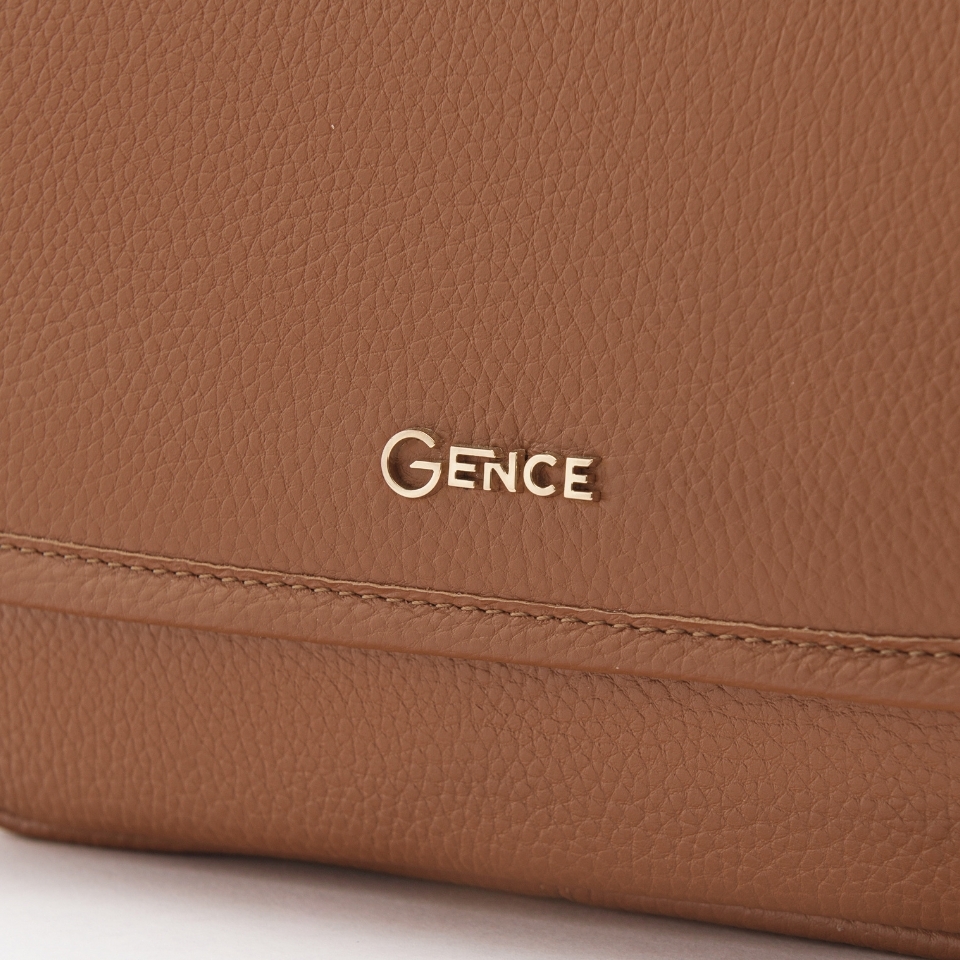 Túi đeo chéo nam Gence da bò Mill TD18 màu nâu