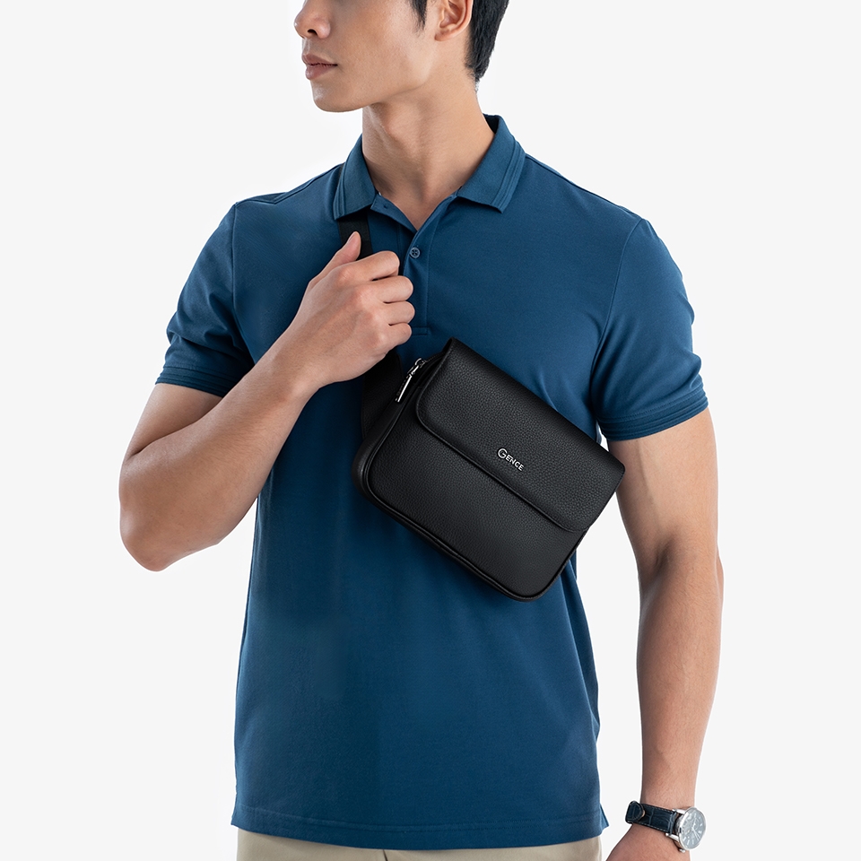 Túi đeo chéo thời trang da bò Mill TZ02