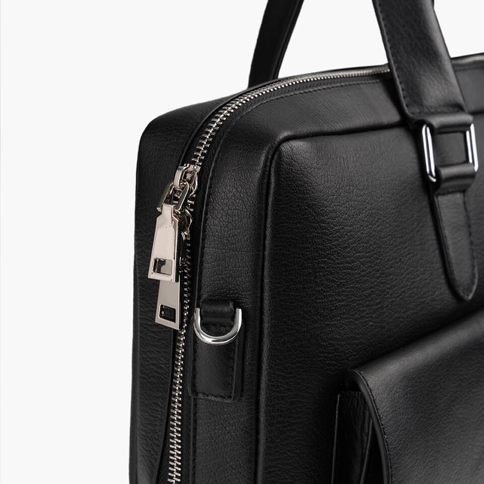 Túi xách công sở nam da Alran cao cấp GCE12 đen