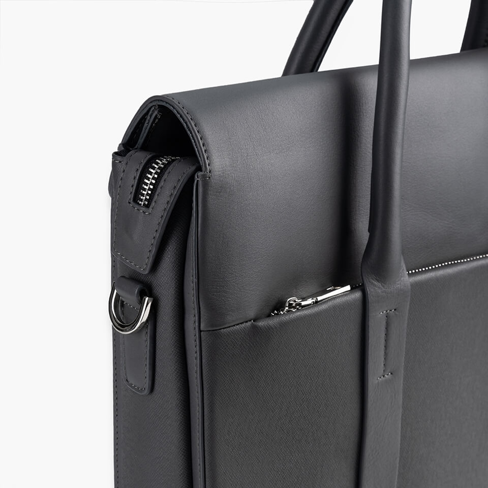 Túi xách nam công sở cao cấp da bò Taiga CDX13 ghi