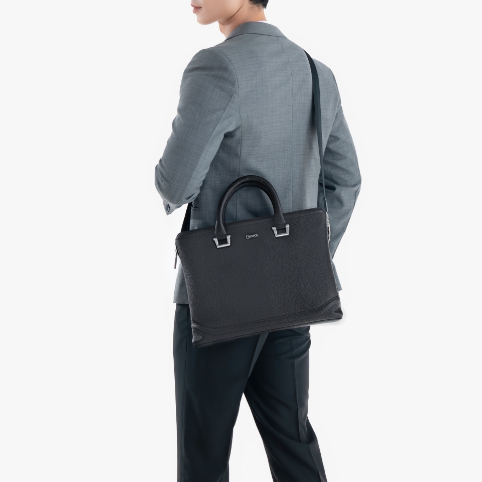 Túi xách nam công sở da bò Mill GCE14