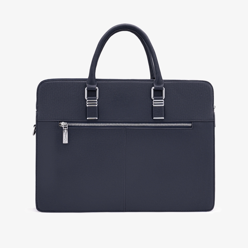 Túi xách nam công sở da bò Taiga màu xanh CDX18