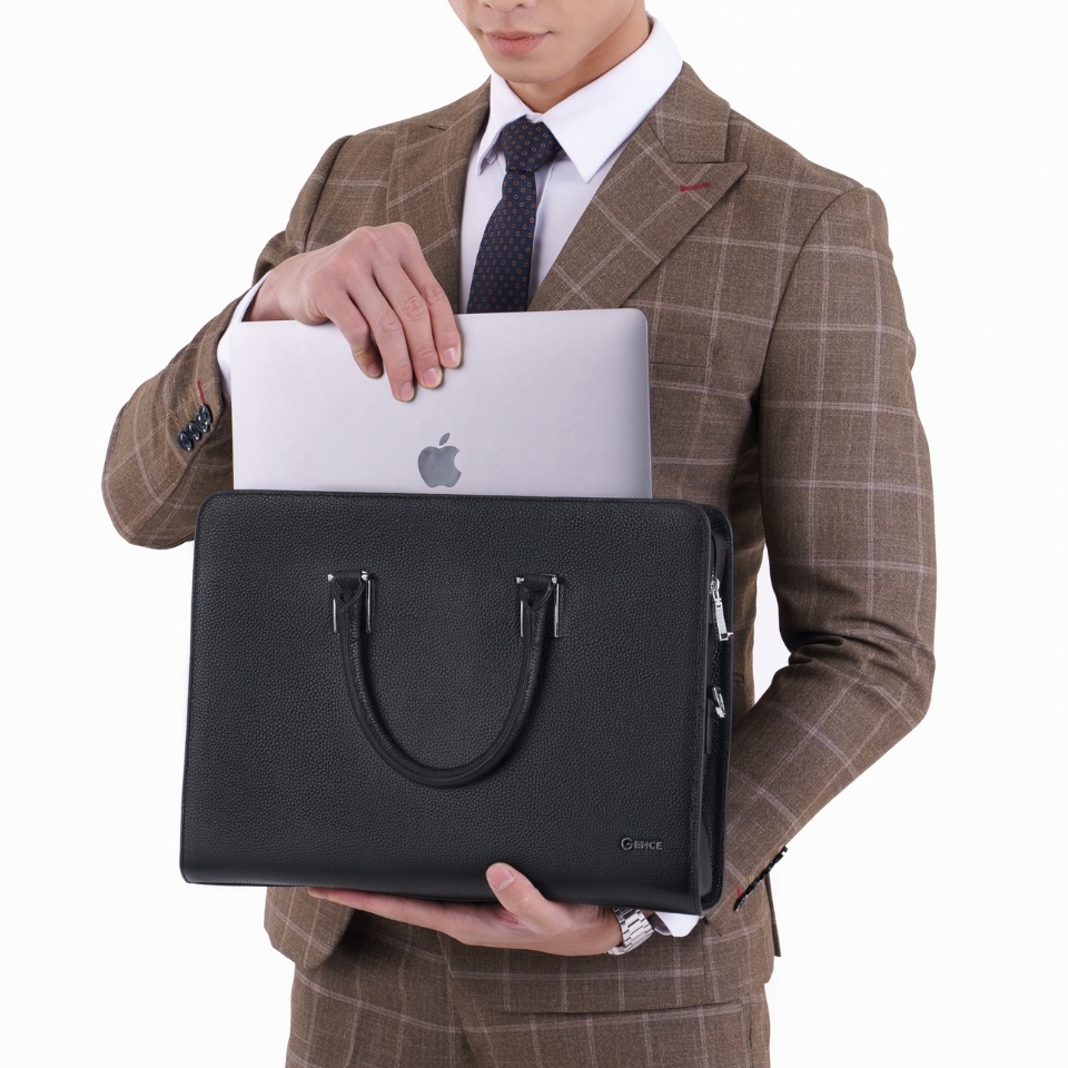 Túi xách nam công sở khóa số da Mill CTS12