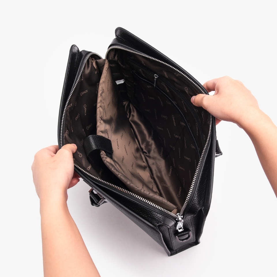 Túi xách nam công sở khóa số da Mill CTS12