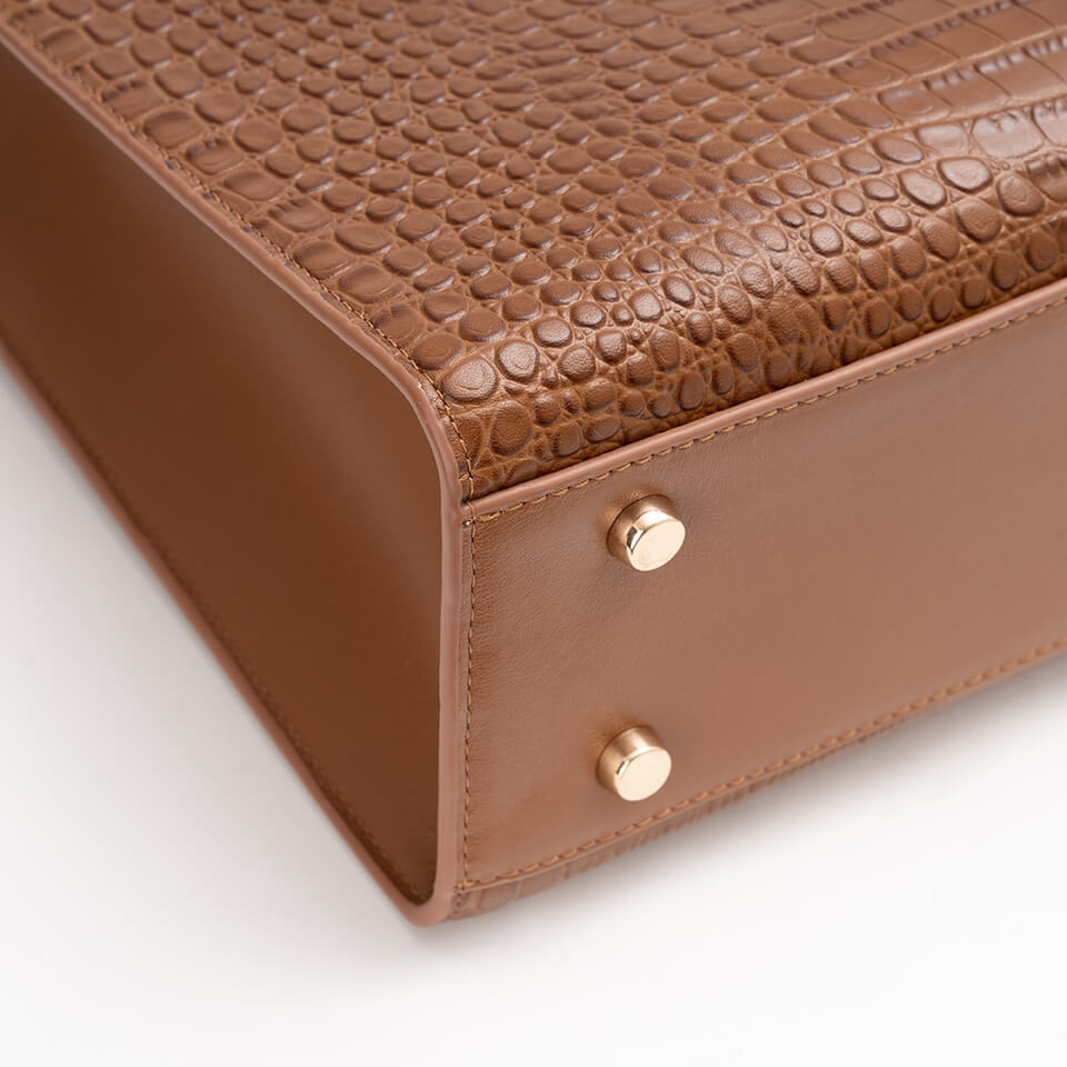 Túi xách nữ công sở Gence da bò dập vân TX19 Lion