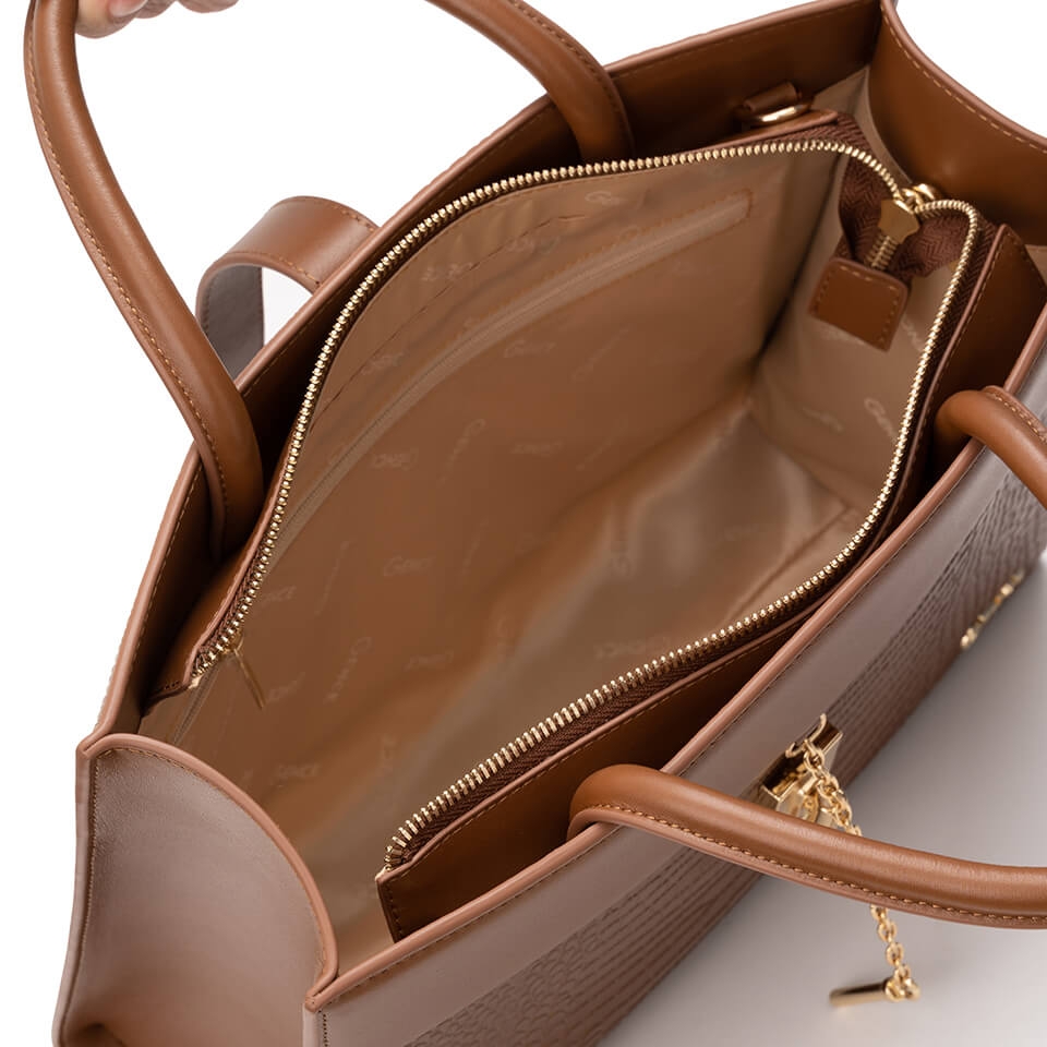 Túi xách nữ công sở Gence da bò dập vân TX19 Lion