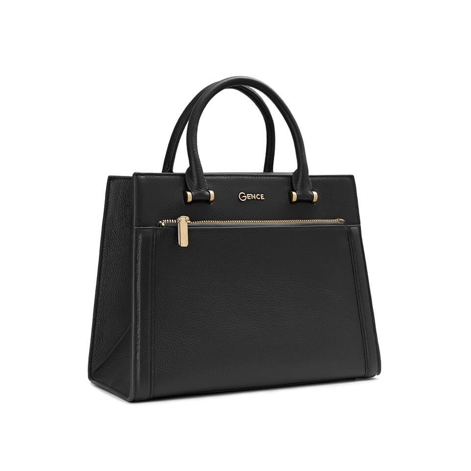 Túi xách nữ công sở Gence da bò Mill TX15 Black
