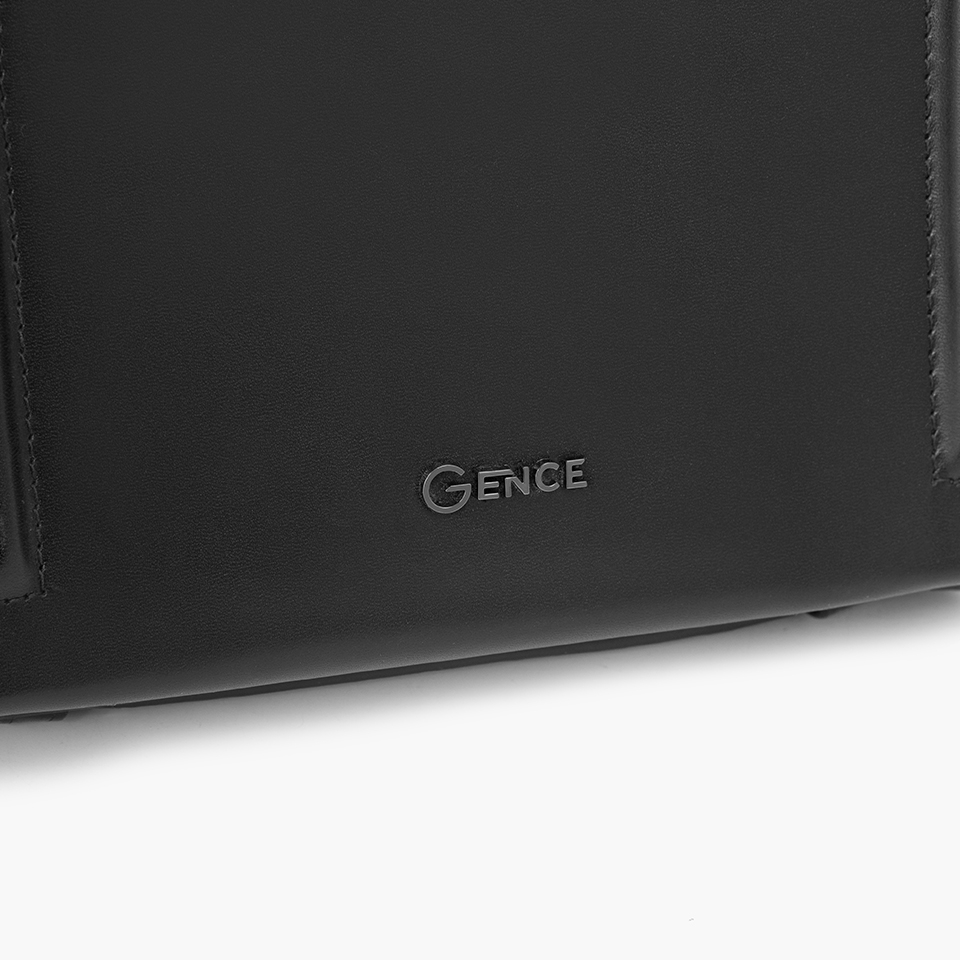 Túi xách tay đeo chéo da bò Nappa TC06 đen