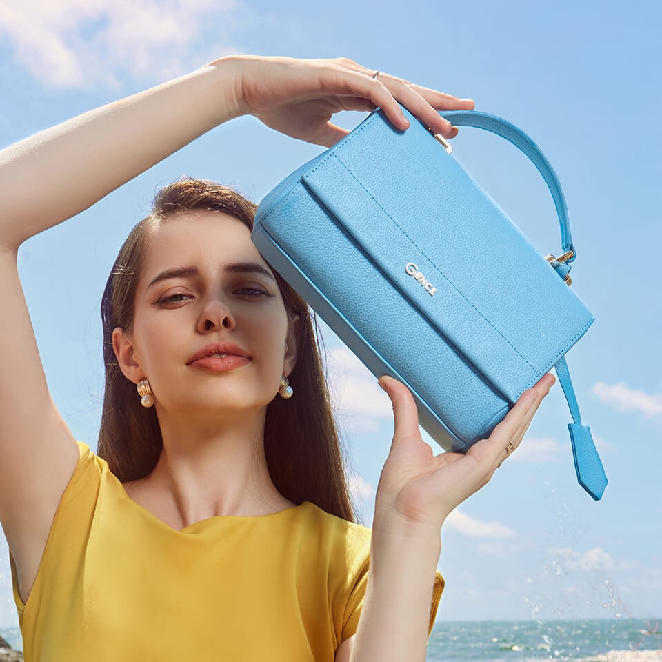 Túi xách tay nữ Gence cao cấp TX11 Cobalto