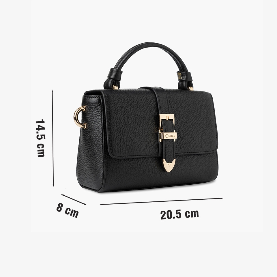 Túi xách tay nữ Gence cao cấp TX13 Black