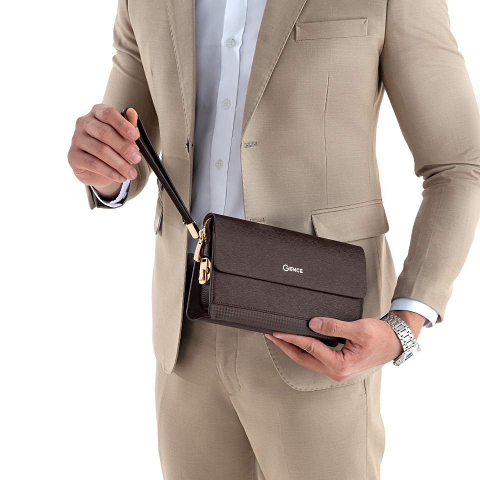 Ví cầm tay Nam cao cấp da bò EPI RB01 khóa số