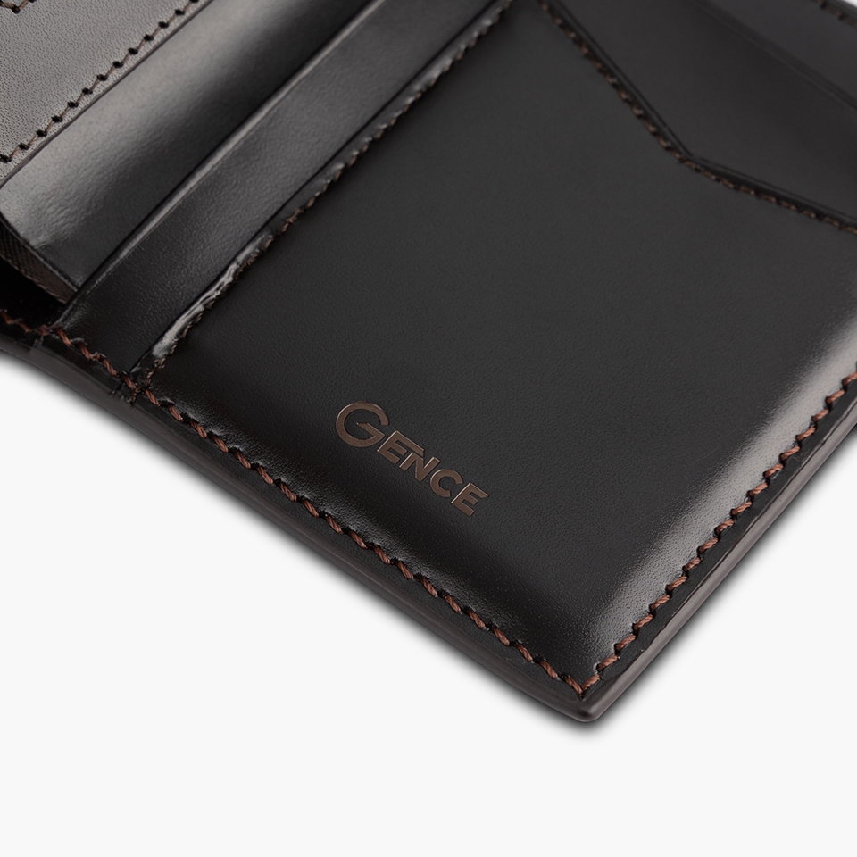 Ví nam Gence da bò Box C05 dáng dọc