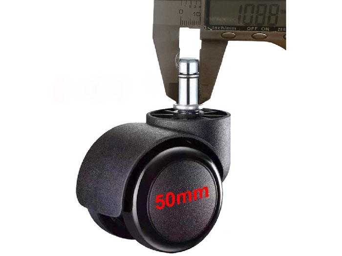 bánh xe ghế ty đẩy 10mm không có khóa
