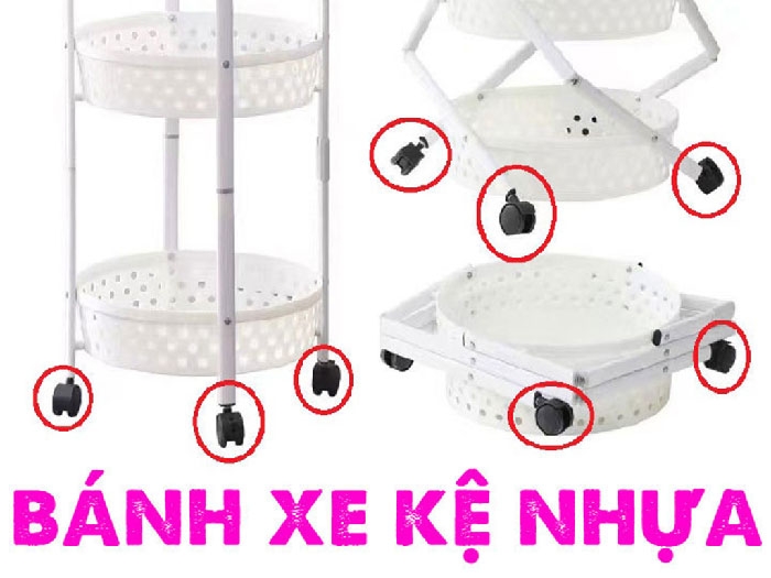 bánh xe chuyên dùng cho kệ nhựa