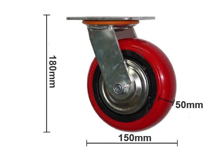bánh xe pu hàn quốc 150mm