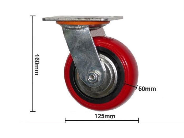 bánh xe pu hàn quốc 125mm
