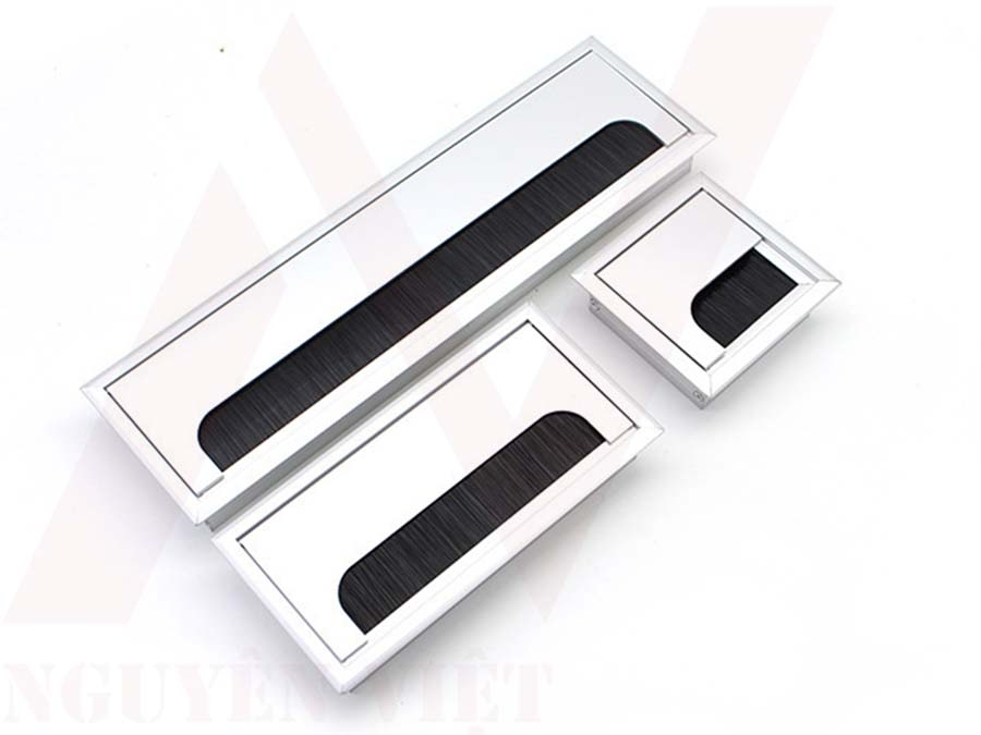 họp luồn dây điện mặt bàn dạng vuông