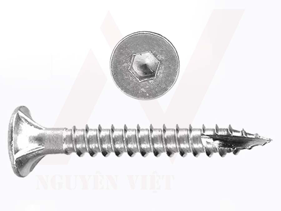 Vít gỗ đầu lục giác dùng lục giác 4 để sử dụng