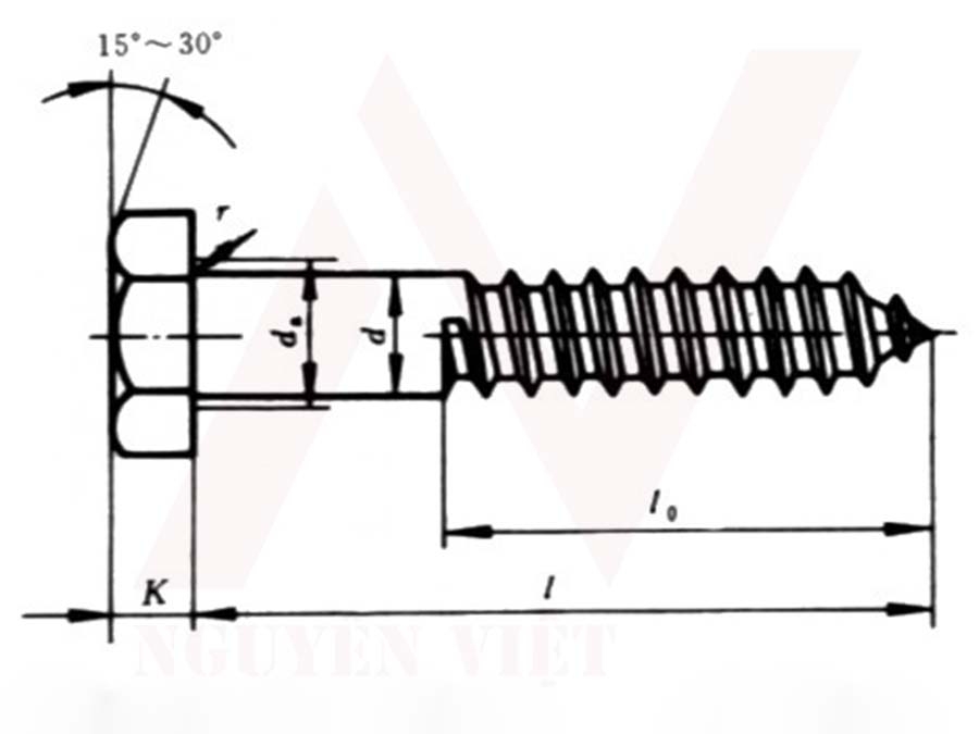 Kích cỡ chuẩn của Vít phong