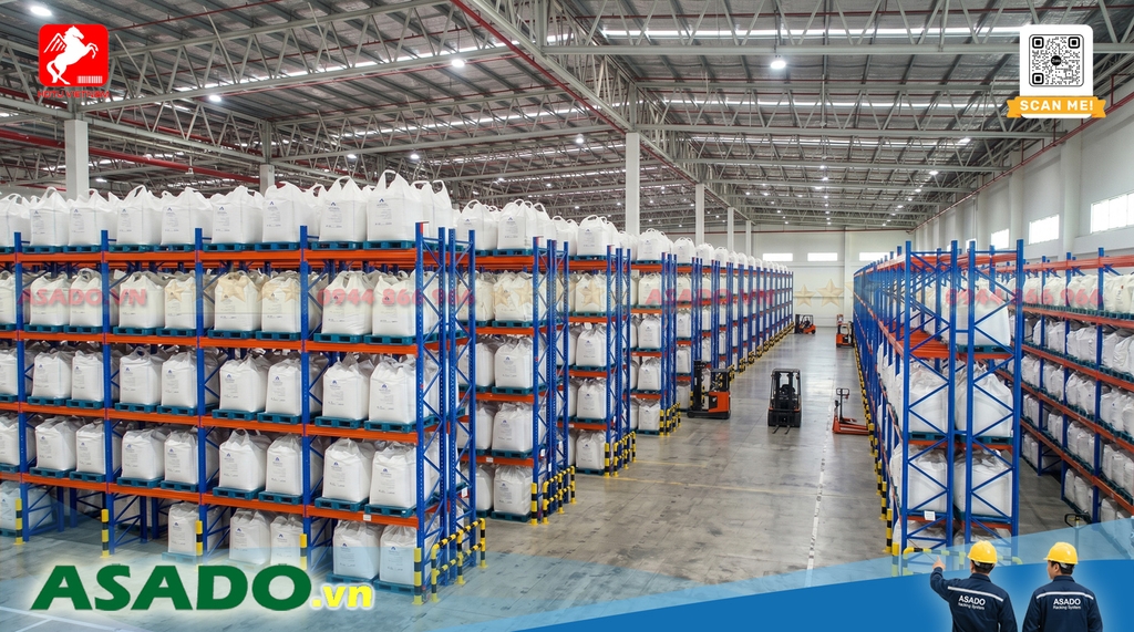 Kệ Selective chứa vật nguyên vật liệu