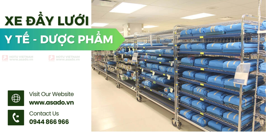 Giá lưới inox cho dược phẩm y tế