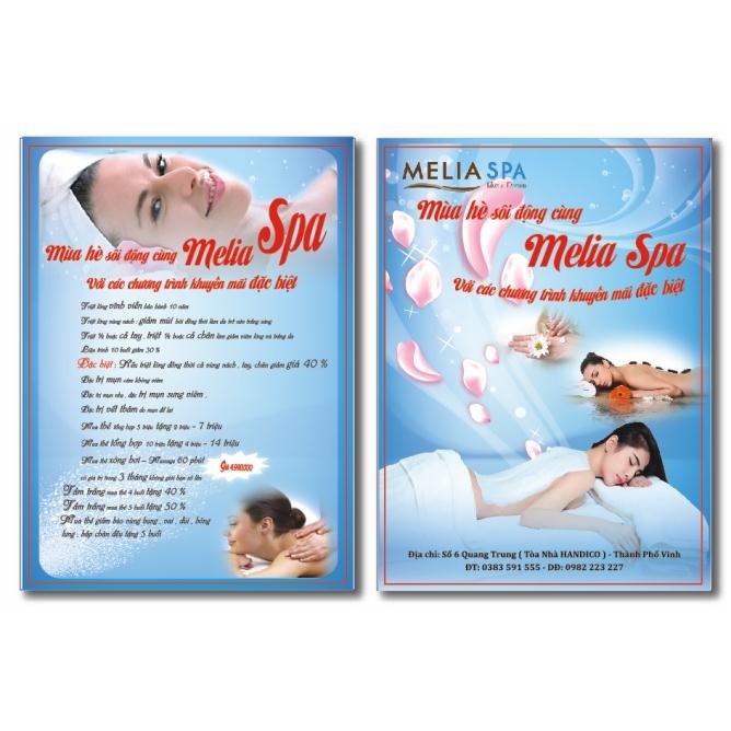 Một Số Mẫu Tờ Rơi Spa Tuyệt đẹp In đất Việt