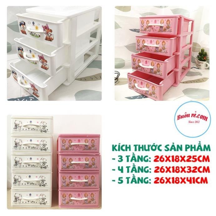 Tủ nhựa mini 5 tầng Việt Nhật -Tủ mini để bàn đựng mỹ phẩm, đồ ...