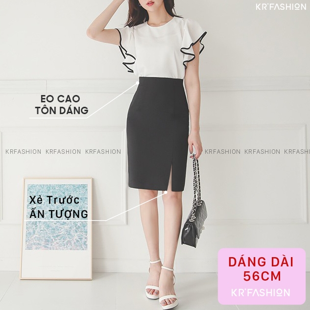 chân váy A dáng dài xẻ tà nhiều màu điệu đà | Shopee Việt Nam