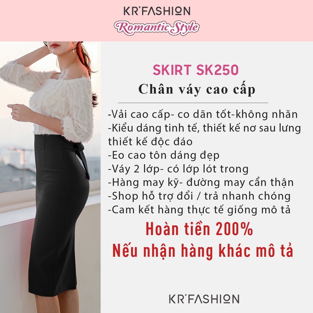 Chân váy thiết kế SK240- KRFashion Thắt Nơ phía sau đẹp tinh tế ...
