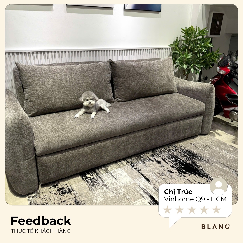 Ghế sofa giường Lubben tay rời