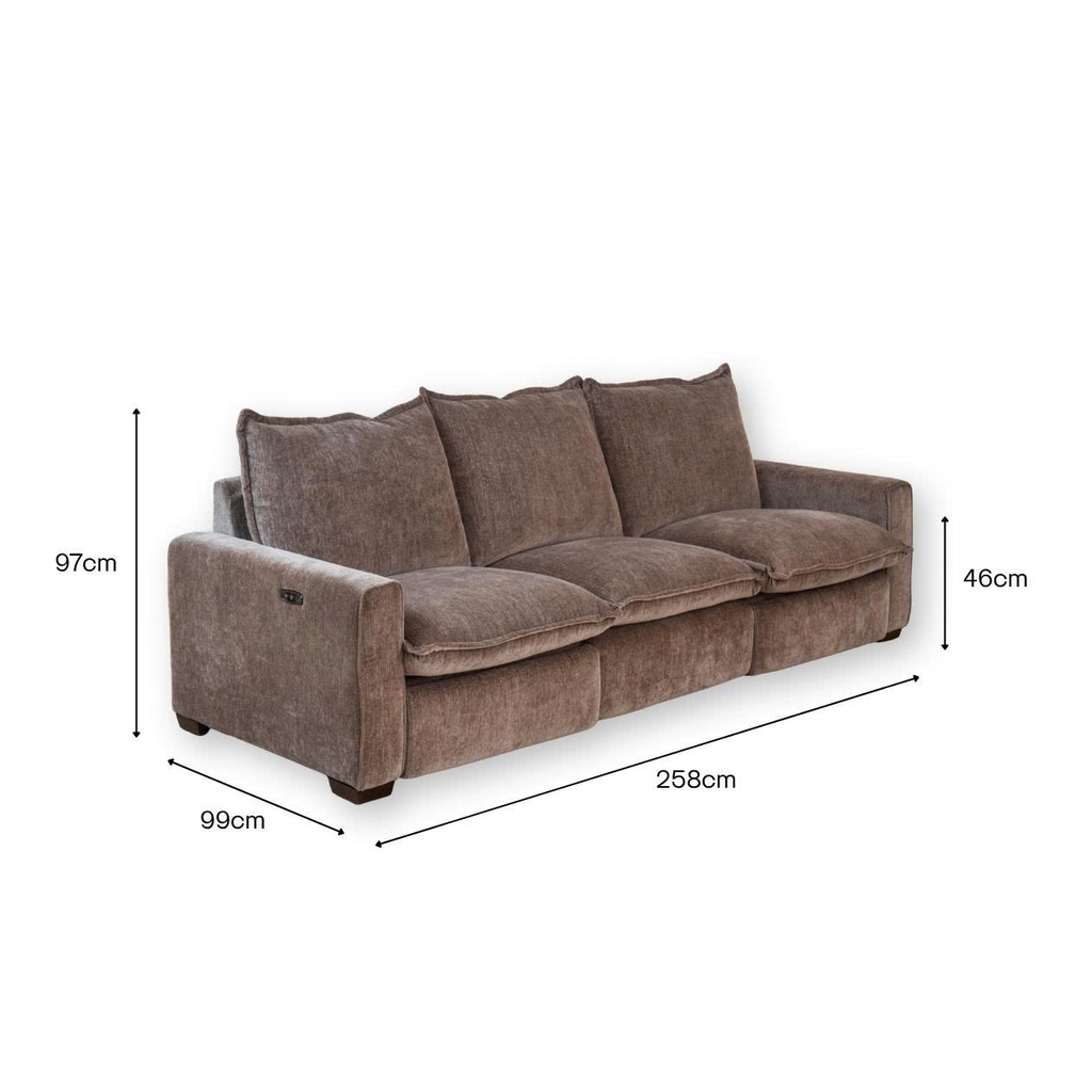 Ghế sofa thông minh chỉnh điện Braga 3 ghế
