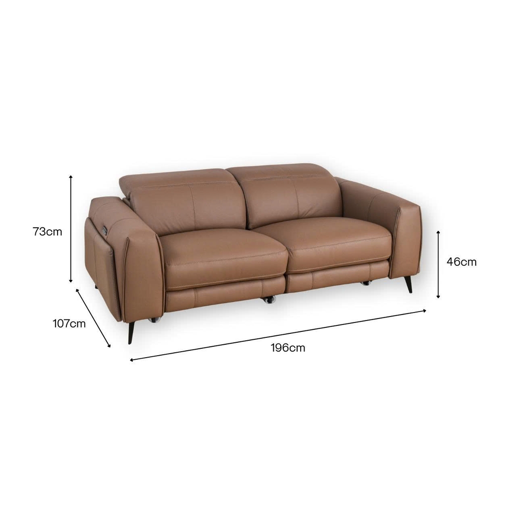 Ghế sofa thông minh chỉnh điện Caldo da thật NW 2 ghế